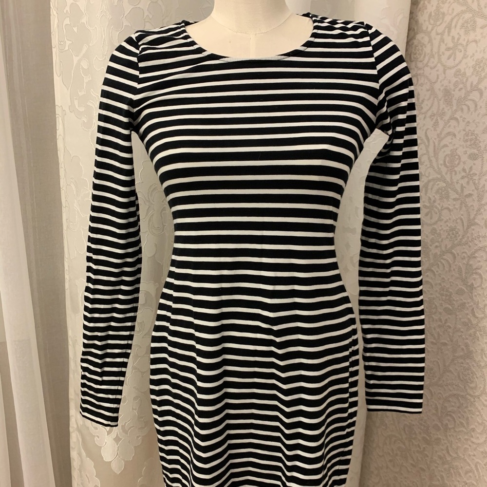 H&M striped cotton dress